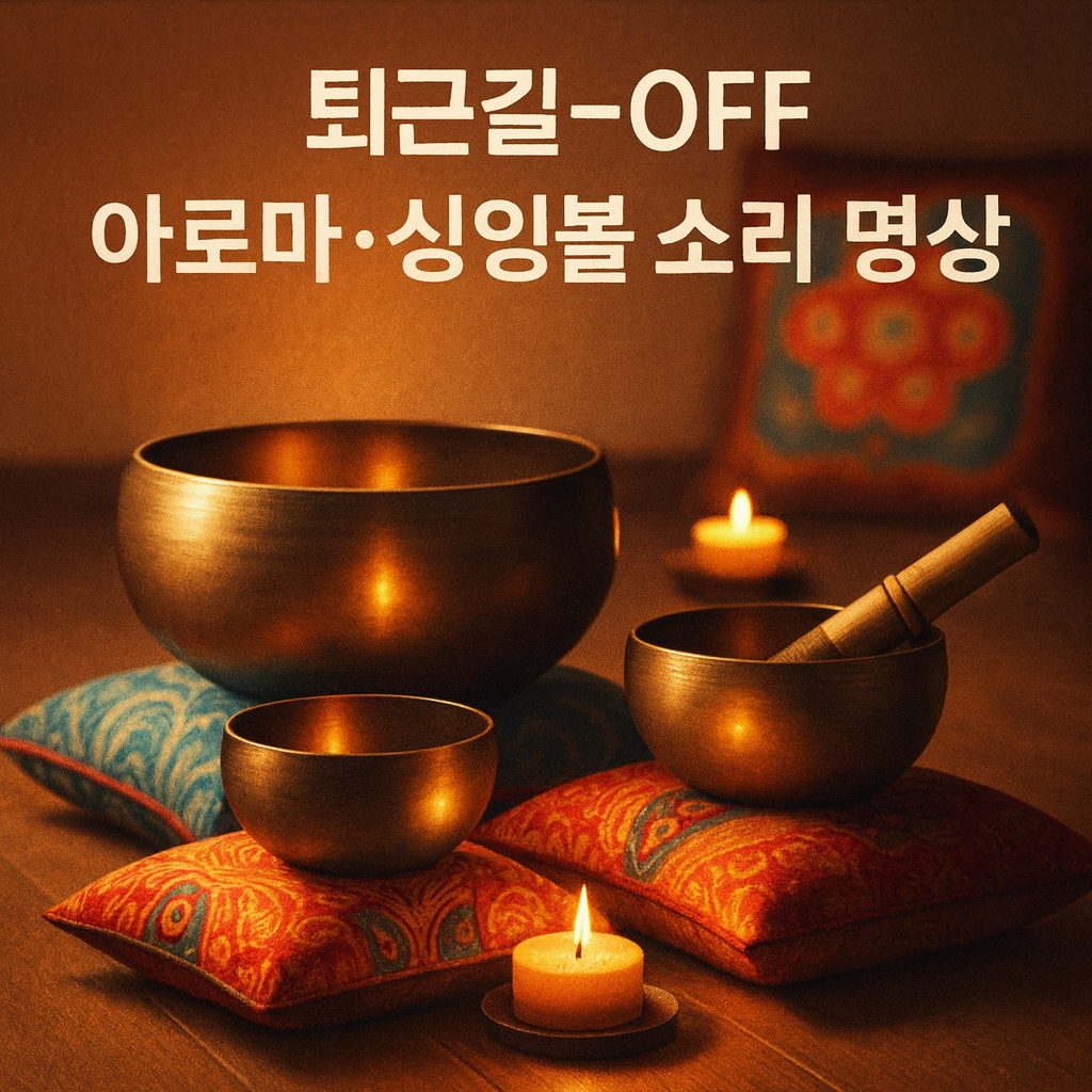퇴근길-OFF 아로마·싱잉볼 소리 명상