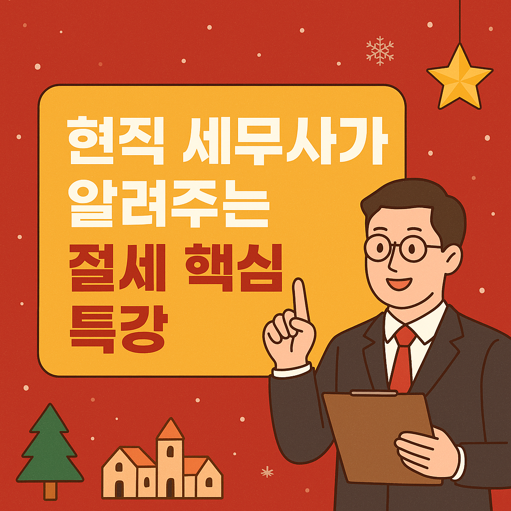 현직 세무사가 알려주는 절세 핵심 특강