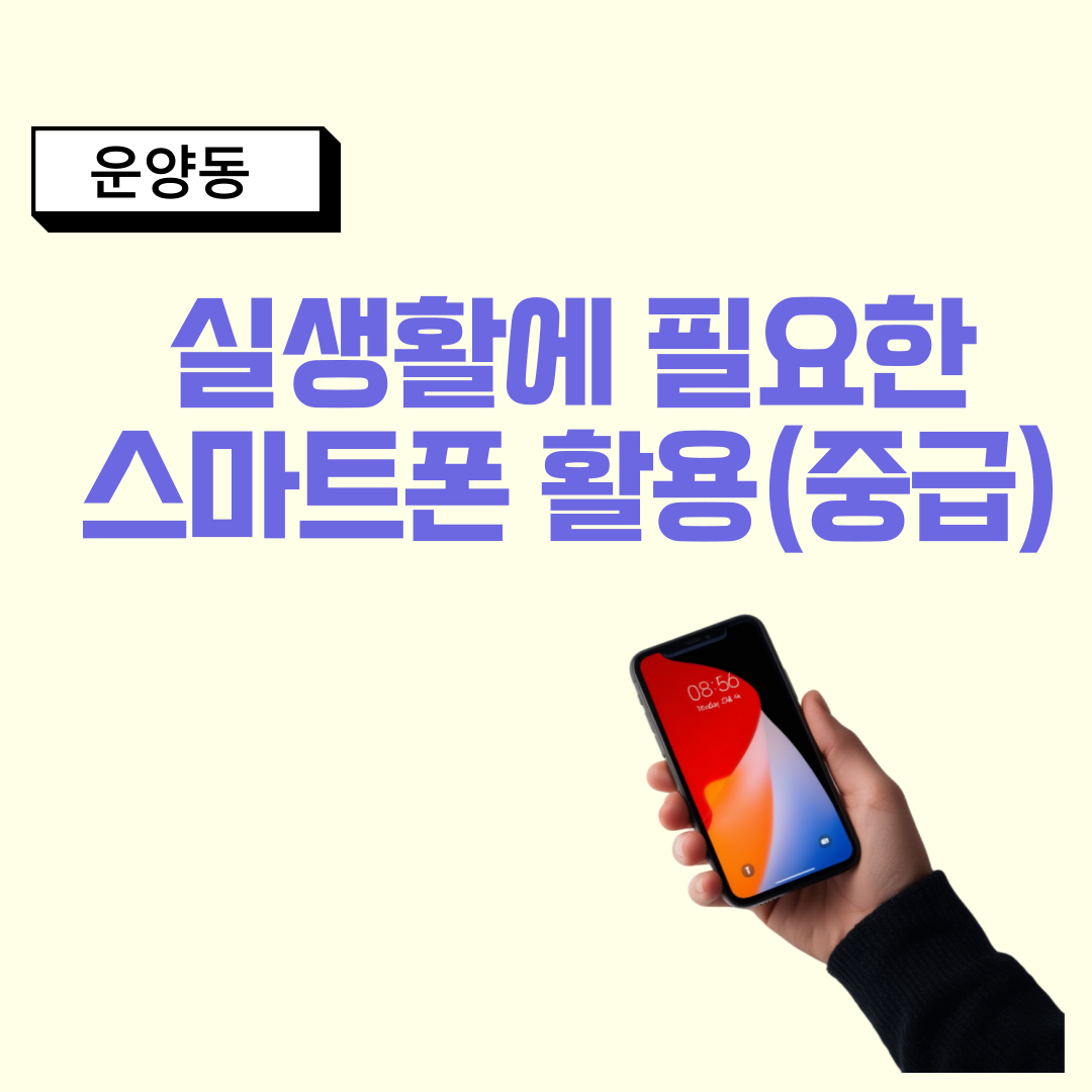 실생활에 필요한 스마트폰 활용(중급)